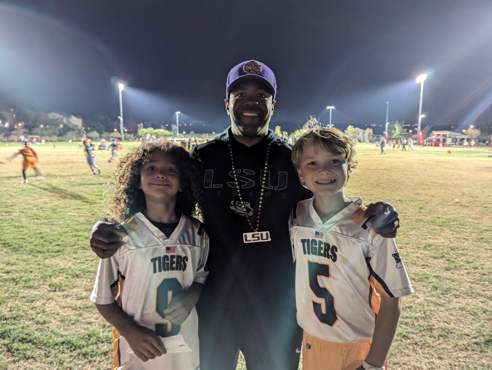 Coach Mick with athletes